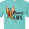 thumbnail image 4 of Inktastic Illinois Girl- Butterfly T-Shirt, 4 of 5