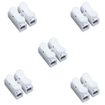 thumbnail image 2 of 250PCS CH2 Spring Quick Wire Connector Cable Clamp Terminal Block Connector for LED Strip Light,250 x CH2 spring connectors,white, 2 of 8