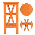 thumbnail image 6 of VECELO Nightstand End Table with 3-tier Storage Shelf for Living Room/Bedroom/Office, Orange, 6 of 7