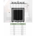 thumbnail image 6 of No Hook Shower Curtain with Snap in Liner, Chinese Style Pattern Black Background Hotel Shower Curtains for Bathroom, Washable Shower Curtain Liner Set with Mesh Top Window, 36"x72", 6 of 6