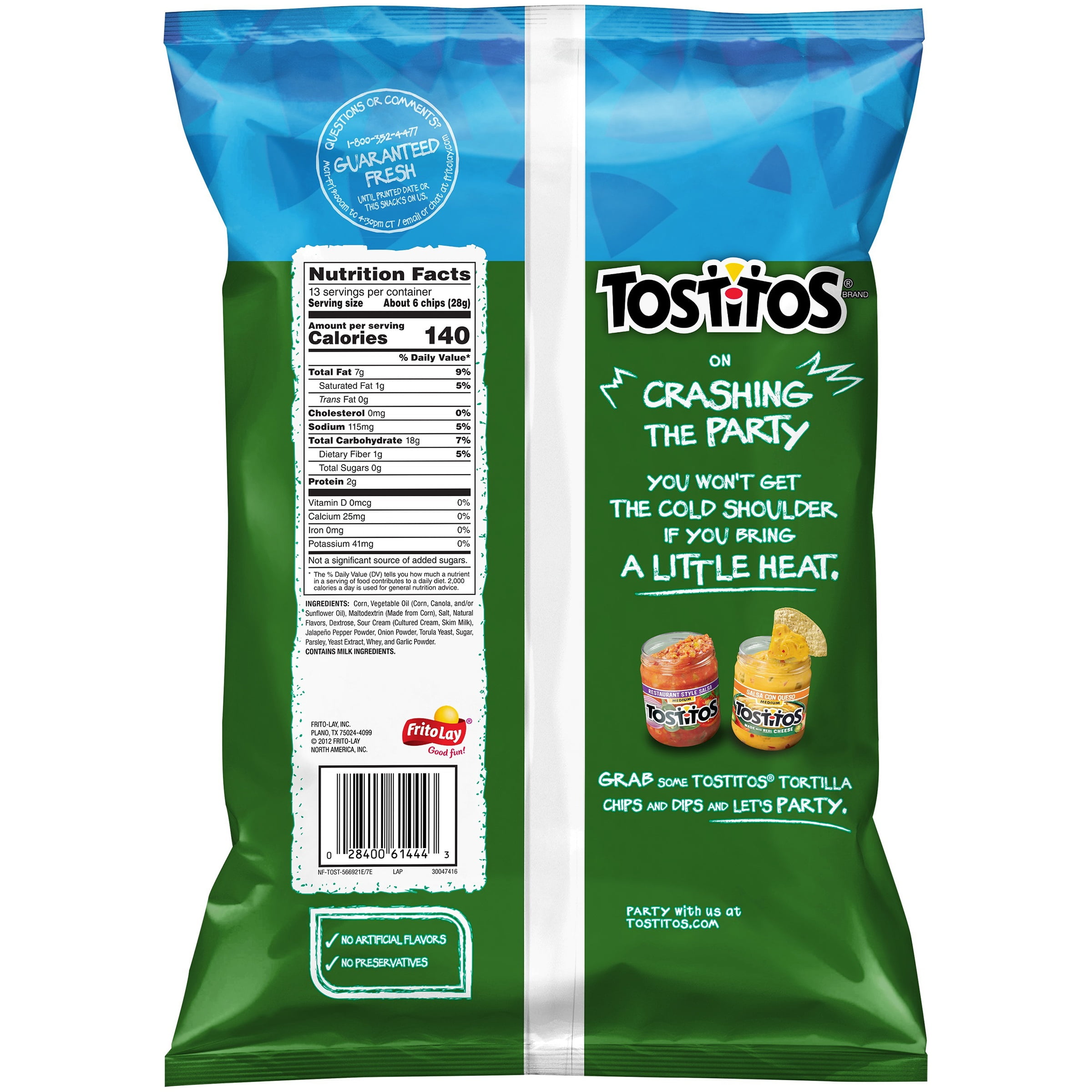tostitos hint of jalapeno