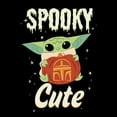 thumbnail image 2 of Women's Star Wars: The Mandalorian Halloween Grogu Spooky Cute Pumpkin  Graphic Tee Black Small, 2 of 4