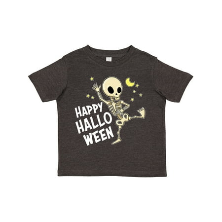 

Inktastic Happy Halloween with Dancing Skeleton Gift Toddler Boy or Toddler Girl T-Shirt