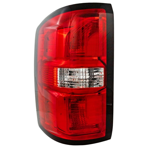 Tail Light Compatible with 2016-2018 GMC Sierra 1500 2016-2019 2500 HD Left Driver With bulb(s) CAPA Certified