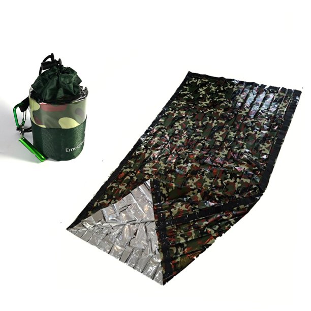 Outdoor Camouflage Emergency Sleeping Bag Keep Warm Waterproof First
