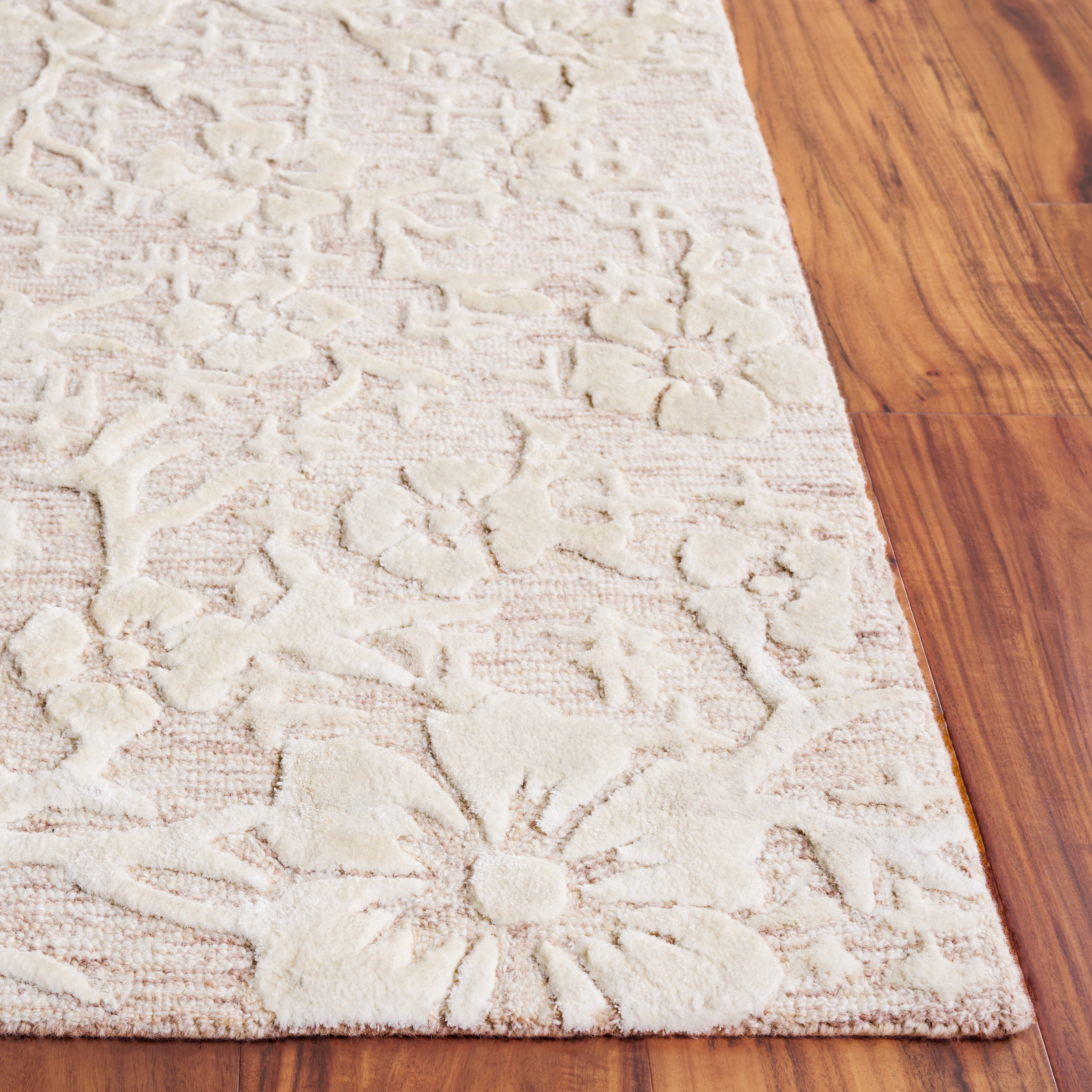 SAFAVIEH Glamour Braylon Abstract Area Rug, Beige/Ivory, 5' x 8'