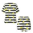 thumbnail image 5 of Lsque Lemon Women's Short-Sleeved Pajama Set - 2 Piece Soft and Lightweight Sleepwear Set-Medium, 5 of 9