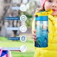 thumbnail image 5 of Kids Water Bottle with Straw - Luca Stainless Steel Travel Cup Vacuum Insulated Water Bottles for Boys Girls, 5 of 7