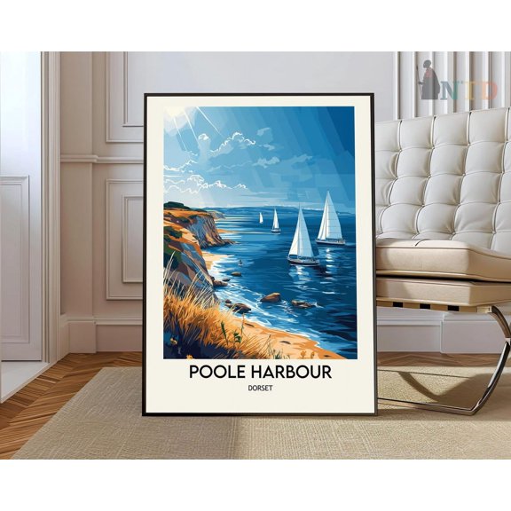 Poole Harbour England Coast Poster Unframed Paper Print