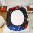 thumbnail image 5 of Castle Fairy Dirt Bike Twin Sheet Sets for Teens Female Men,Vintage USA Flag Bedding, 5 of 7