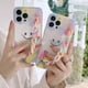 thumbnail image 2 of Casing iPhone 13 12 11 Pro Xs Max Xs X Xr 7 8 6 6s Plus Clear Rainbow Smiley Case With Rainbow Chian Phone Case Silicone Black Cover, 2 of 4