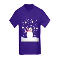 thumbnail image 1 of CafePress - Holiday Snowman T Shirt - Kids Dark T-Shirt, 1 of 1