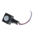 thumbnail image 3 of Sensor de movimiento IP65, CA 85-265 V, interruptor PIR ajustable, luz LED ultrafina, detector de movimiento PIR para exteriores, 10 mm, color negro, 3 of 8