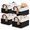 Black & White-20L (14.8"L x 10.3"W x 8.3"H), variant on Gray & White 20L (14.8"L x 10.3"W x 8.3"H) Fabric Storage Baskets 4 Pack for Shelves