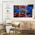thumbnail image 5 of Elephant Stock Sea Turtle Over Coral Reef Wall Art - Horizontal Multi Panel Canvas - Living Room Wall Decor - Animal Multi Panel - Gray And Brown Decor - 45" x 28", 5 of 8