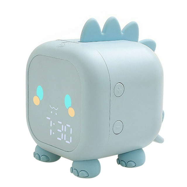 Reloj despertador digital para niños Luces nocturnas Sleep Trainier 2 alarmas 6 tonos de llamada Pan Tomshoo Despertador
