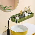 thumbnail image 6 of Pyaiiner Bathroom Shelf Non-Stamping Wall Mounted Bathroom Restroom Cosmetic Organizer Dressing Table Wall Mounted Organizer, 6 of 7