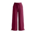 thumbnail image 7 of Lmueinov Women's 100% Cotton Jogger Pants Elastic High Waist Adjustable D string Casual Loose Lantern Pants with Pockets, S-XXL, 7 of 7
