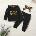 thumbnail image 2 of Bysome Toddler Girls Outfit Set Baby Outfit Long Sleeve Hooded Top Matching Trousers For Toddlers Soft Baby Long Sleeve Crew Neck Girl 2 Pieces Clothes Set Black Size 18-24 Months, 2 of 9