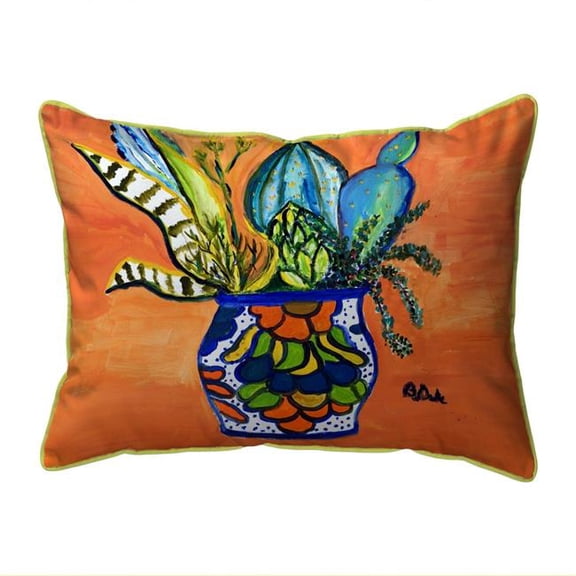 Betsy Drake SN1187 11 x 14 in. Cactus in Pot Indoor & Outdoor Pillow, Small