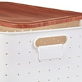 Pen+Gear Plastic Storage Box with Lid, Large, White