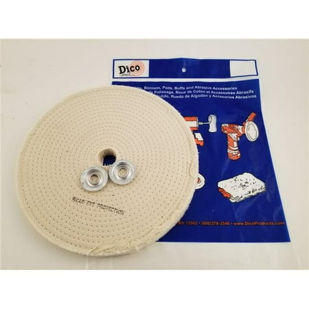 

Dico 7000036 10 in. Dia. 1 in. Thick Buffing Wheels Spiral Sewn - White