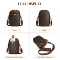thumbnail image 6 of S-ZONE Small Crossbody Bags for Women Trendy RFID Blocking Cross body Bag Leather Cell Phone Wide Strap Shoulder Purses, 6 of 7