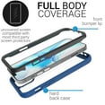 thumbnail image 3 of CoverON Apple iPhone 12 Pro Max Case (6.7"), Military Grade Full Body Rugged Slim Fit Clear Phone Cover, Navy Blue, 3 of 9