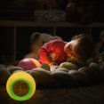 thumbnail image 3 of Reloj digital, despertador digital con luz colorida, detección de temperatura, función de repetición, funciona con pilas, multifuncional (verde), 3 of 5