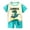 Mint Green, variant on Nwiuh Premium Cotton Toddler Boy Short Sleeve T-Shirt & Shorts Set Summer Outfits Clothes Beige for Size 5-6 Years