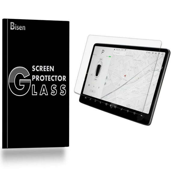 Fit For Tesla Model Y / Model 3 [BISENTEK] Tempered Glass Screen Protector, Anti-Scratch, Anti-Shock, Shatterproof, Bubble Free