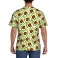 thumbnail image 3 of Bixox Men's Avocado Printed Short Sleeve Skinny Athletic T-Shirt, 3 of 6