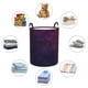 thumbnail image 4 of Balery Black Dark Blue Purple Cesta de ropa redonda con asas, impermeable, independiente, para ropa, juguetes, dormitorio y familia-Medium, 4 of 6