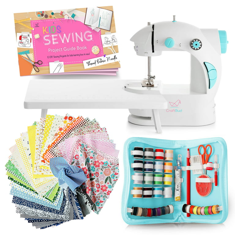  Mini Sewing Machine for Beginners Adult, 122-Piece Portable  Sewing Machine, Adults and Kids Dual Speed Small Sewing Machine, Travel  Beginner Sewing Machines with Sewing Kit and Book