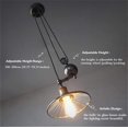 thumbnail image 3 of Lámpara colgante vintage, lámpara de araña industrial retro, lámpara colgante de barra E27, lámpara de araña de metal industrial, lámpara colgante estilo rueda con onda retro ajustable-negro, 3 of 5