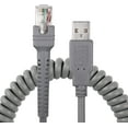 "Symbol Ls2208 USB Cable Coiled Spiral Extension Cable for Symbol