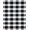 Black And White, Pattern 17, variant on Design&I 8'x10' Washable Area Rug Sleek Flatweave Pet Friendly Striped Farmhouse Front Ticking Varied Band Widths Borders Minimalist for King Size Bedroom, Under Bed