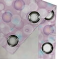 thumbnail image 3 of Ambesonne Pale Pink Grommet Curtain Single Panel, Vibrant Color Bubbles, 50"x60", Blue Violet Pale Pink, 3 of 5