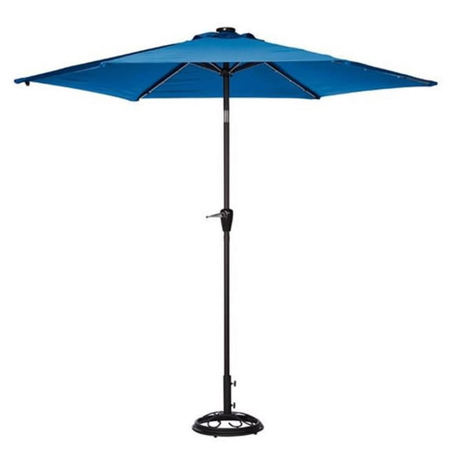 Living Accents UMS90BKOBD34 Parasol de Marché Solaire Bleu de 9 Pi
