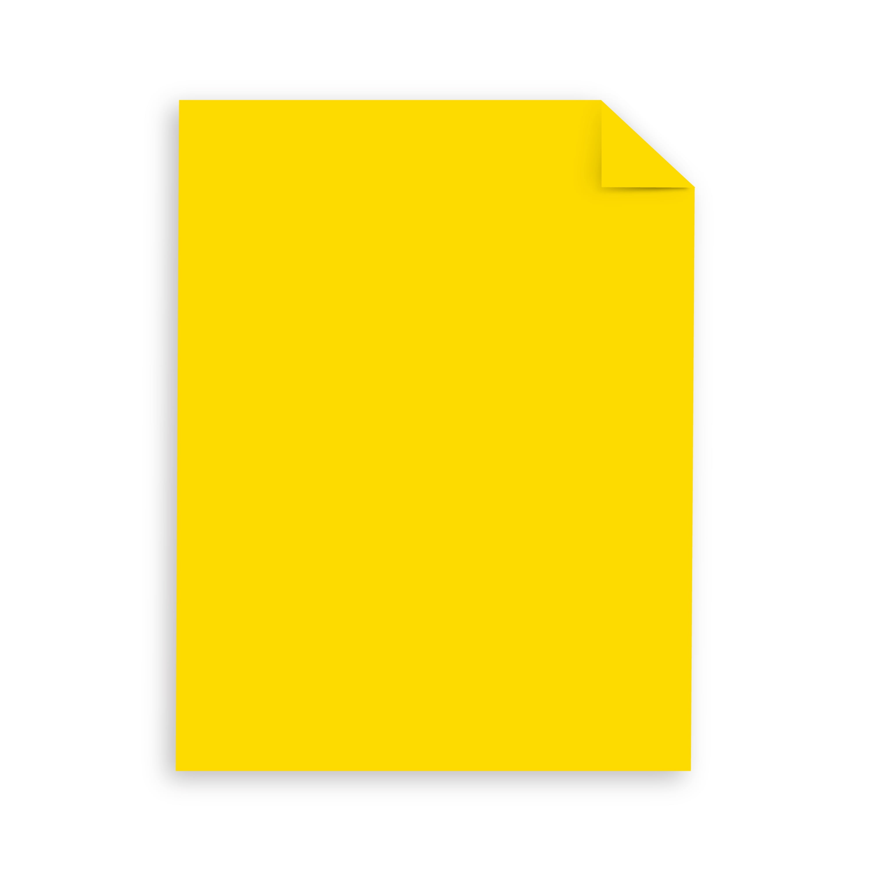 Astrobrights Colored Cardstock, 8.5" x 11", 65 lb./176 Gsm, Solar Yellow, 50 Sheets