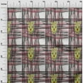 thumbnail image 2 of oneOone Silk Tabby Fabric Swirl & Check Ikat Printed Fabric 1 Yard 42 Inch Wide, 2 of 4