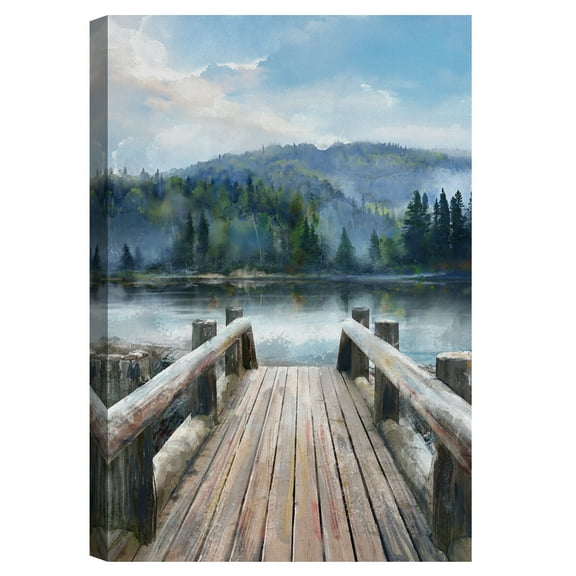 Mountain Lake by Studio Arts Canvas Art Print