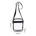 thumbnail image 3 of Ankoty Clearance! Cosmetic Bag Clear Bag Stadium Approved for Women Clear Crossbody Bag Transparent Shoulder Handbag Small Toiletry Bags 1Pc Black 1*Storage Bag, 3 of 6