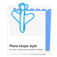 thumbnail image 3 of 100pcs Airplane Shape Paper Clips,Metal Paper Clips Bookmarks Airplane Shape Paperclips Bookmark Marking Document Organizing Clip For Office Supplies Gifts, 3 of 8