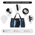 thumbnail image 4 of Easygdp Night Scene of Wolves Bolsa de Gimnasio, Bolsa de Viaje Duffel, Bolsa de Fin de Semana con Compartimentos, Bolsa de Mano para Noche, 4 of 7