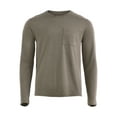 thumbnail image 5 of Athletic Works Men's and Big Men's Tri Blend Long Sleeve Pocket Tee, Sizes XS-5XL, 5 of 5