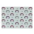 thumbnail image 1 of Hedgehog Cutting Board, Colorful Spiky Animals with Faces Doodle Flowers Cartoon Style Image, Decorative Tempered Glass Cutting and Serving Board, Small Size, Pink Lilac Black, by Ambesonne, 1 of 1