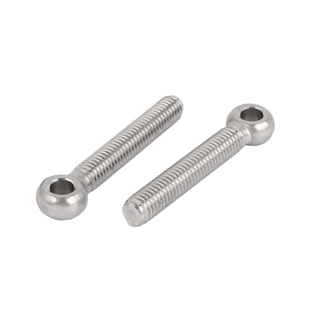 M8 x 50mm 6mm Eye Inner Dia 304 Stainless Steel Swing Bolt Silver Tone