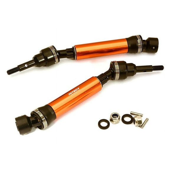Integy RC Toy Model Hop-ups C28582ORANGE XHDv2 Steel Front Universal Drive Shaft(2) for Traxxas 1/10 Slash & Stampede 4X4