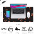thumbnail image 5 of Long Mouse Pads for Desk,Halloween Orange Spooky Faces Desk Mats on Top Of Desks, Desk Mouse Pad Extra Large with 3mm Non-Slip Base and Stitched Edge for Gaming,Office,Work,Home 31.5x15.7in, 5 of 5